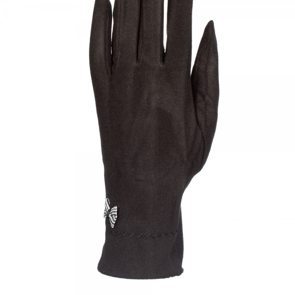 Дамски ръкавици Finda черен цвят, 2 - Kalapod.bg